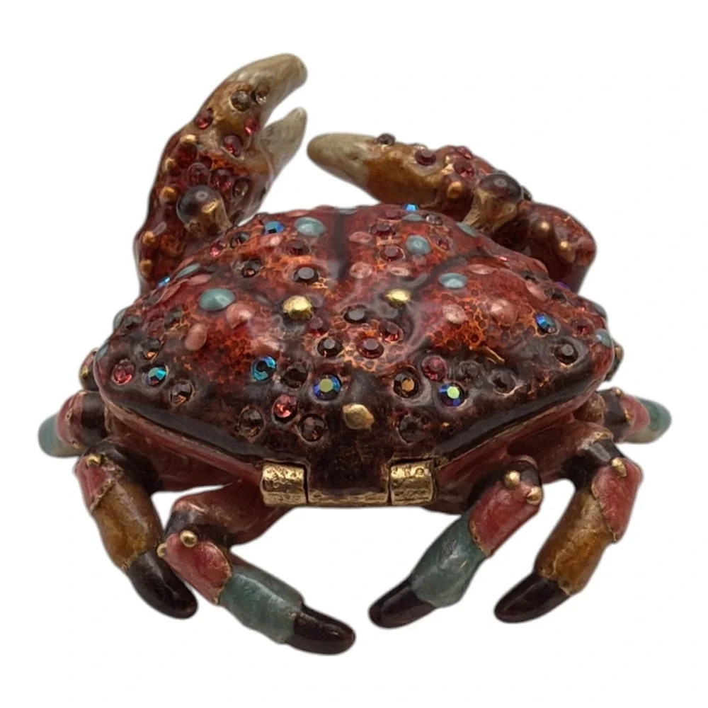 Jay Strongwater Richard Crab Oceana Trinket Box Org. Box & Pamphlet